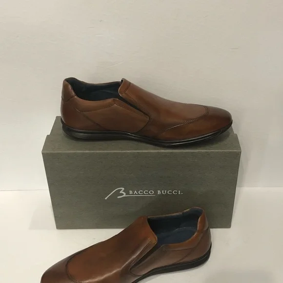 Bacco bucci casual shoes sneakers slip on tan